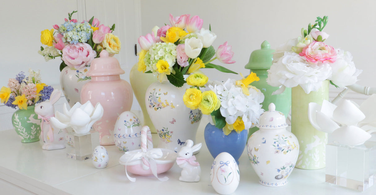 French Blue Ginger Jars