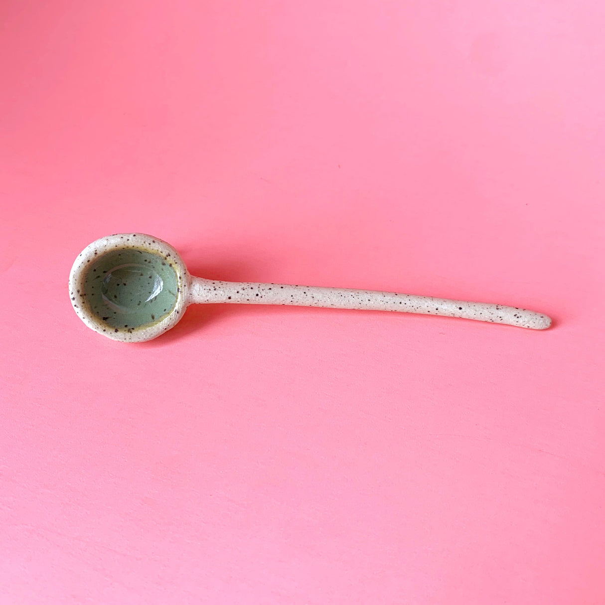 Green Speckled Spoon | Terra Clay Co.