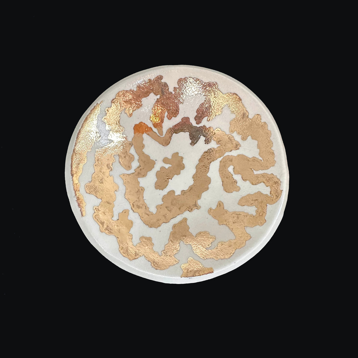 Small Golden Wide Squiggly Trinket Dish Katie Brown