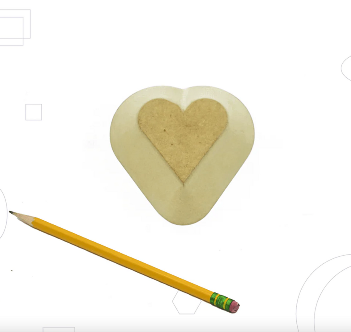 Cutie Heart Form, 4"
