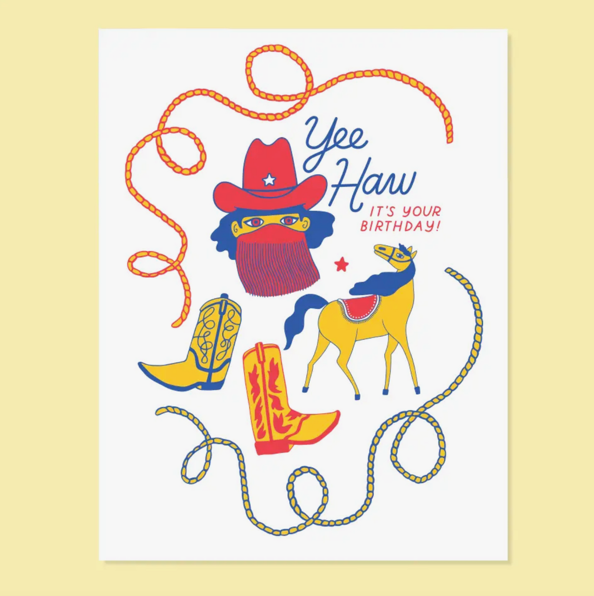 Yeehaw Birthday Card
