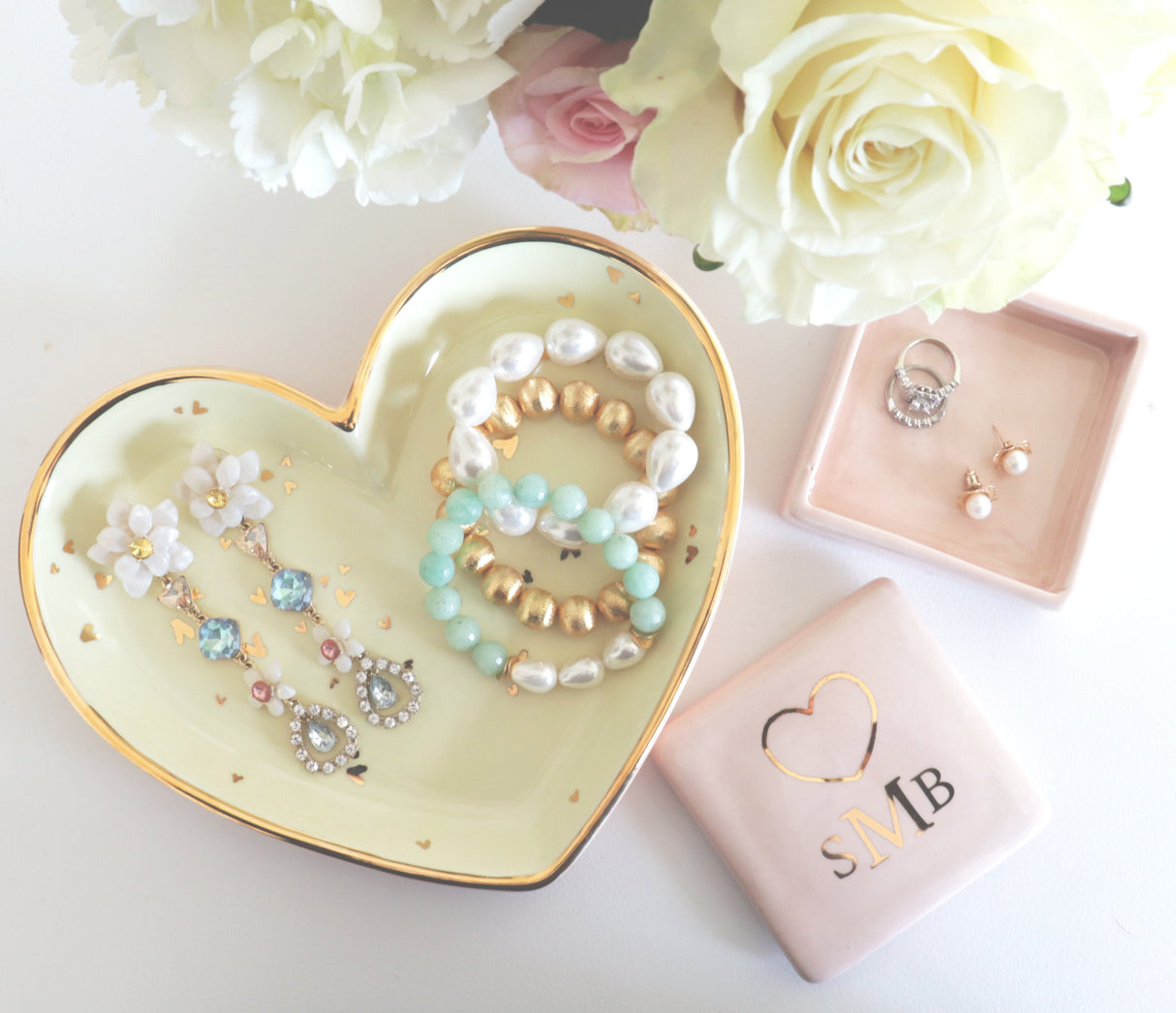 Heart Keepsake Monogrammed Box