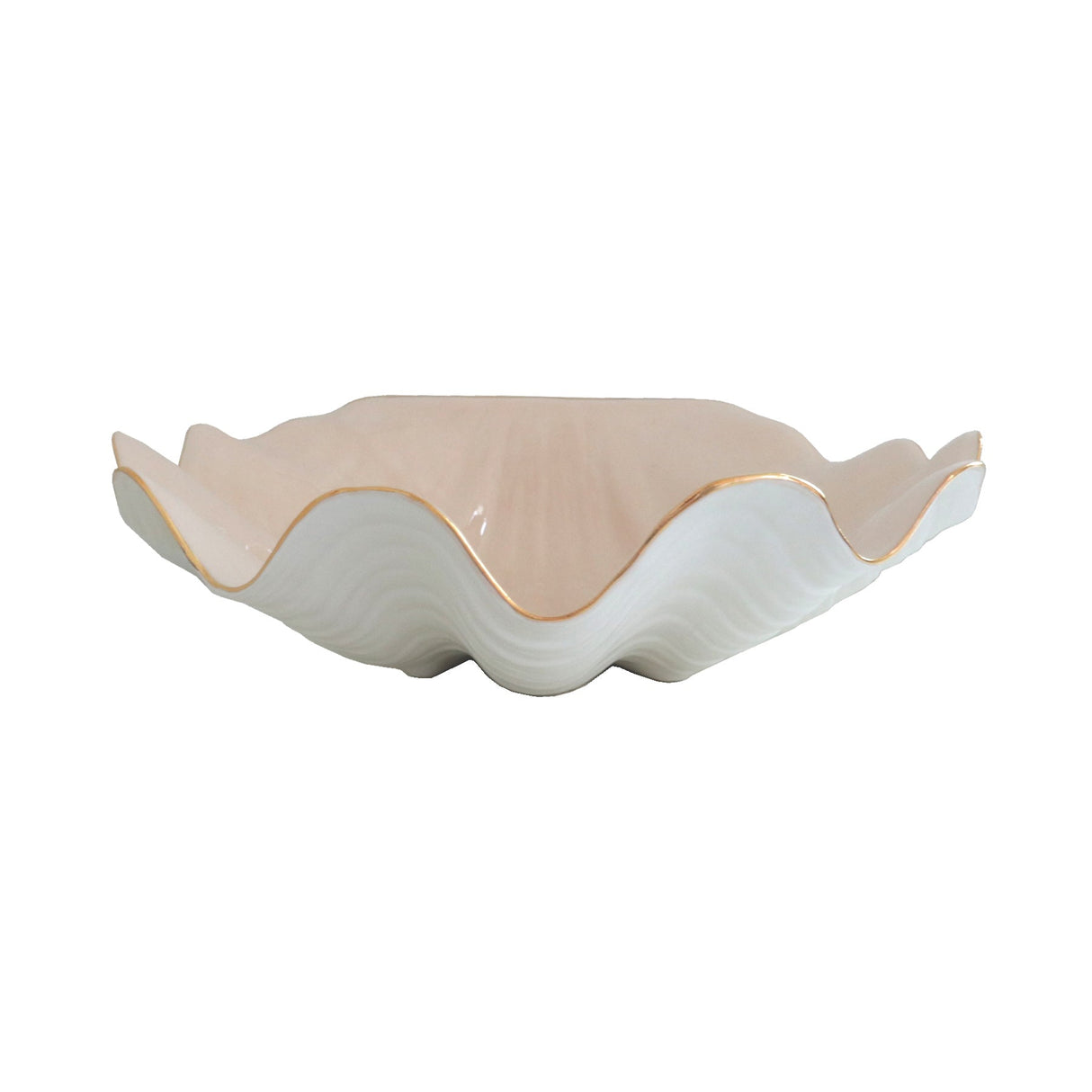 Clam Shell Bowl with 22K Gold Accent | Wholesale