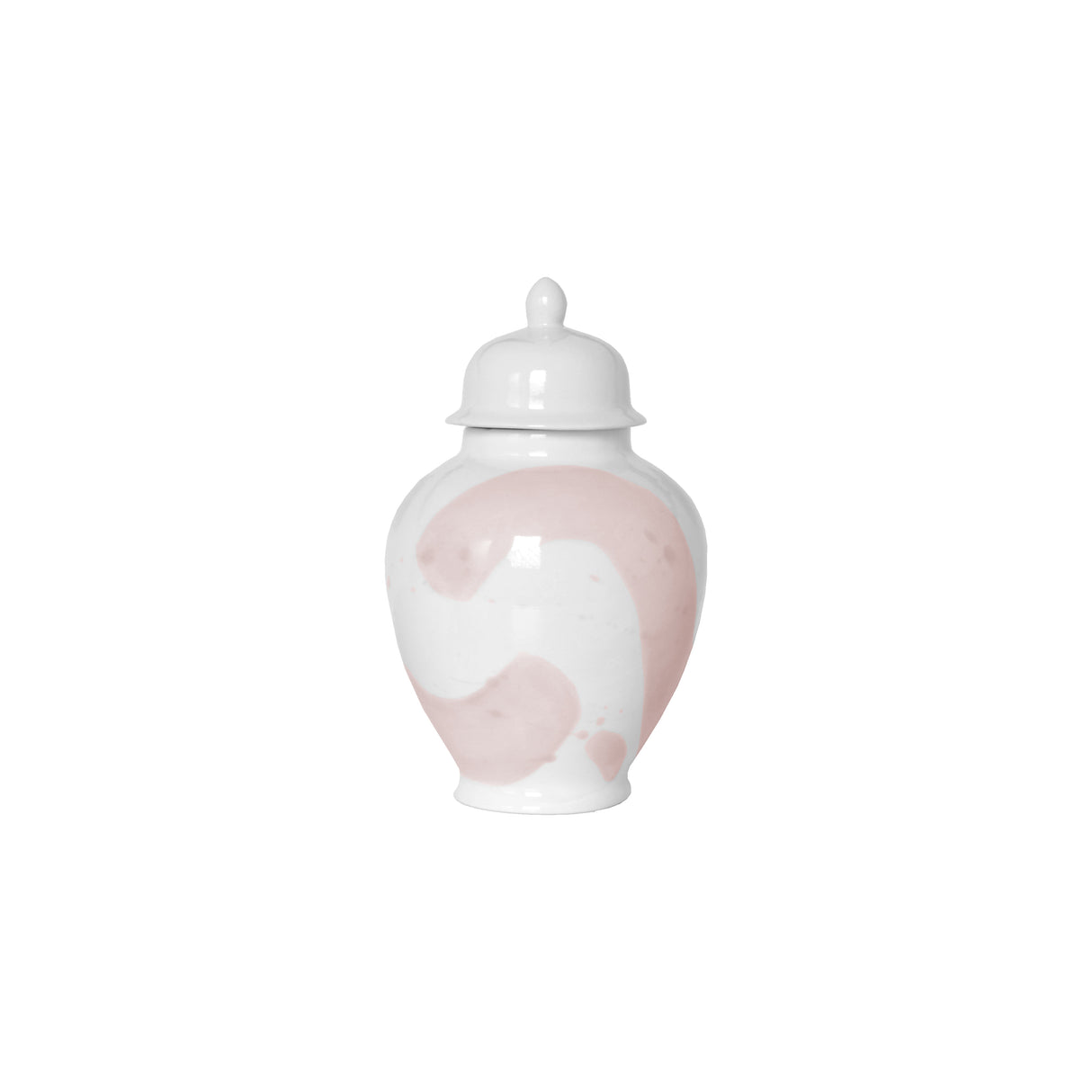 Blush Brushstroke Ginger Jars