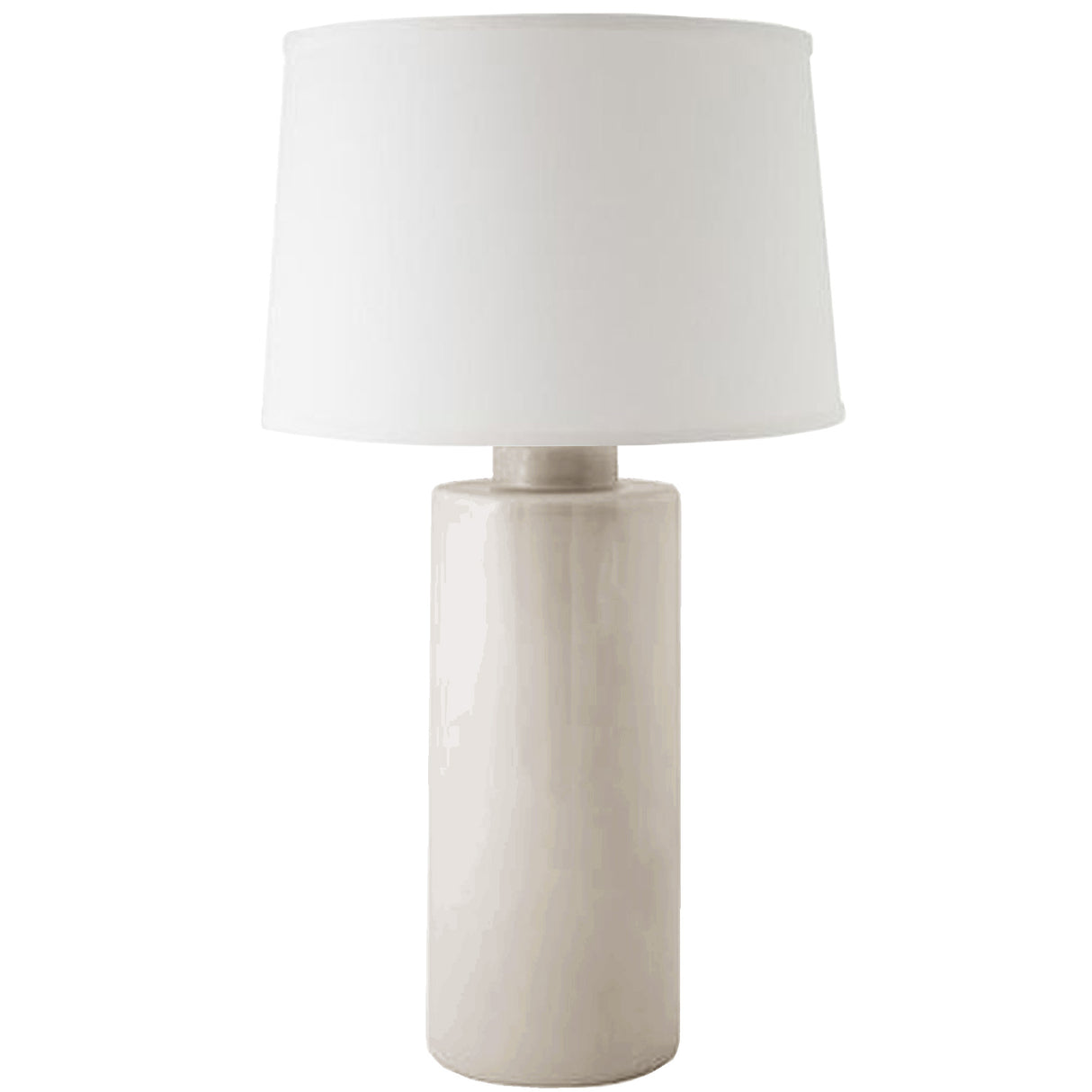 Beige Solid Column Lamp