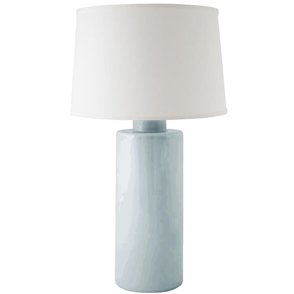 Hydrangea Light Blue Solid Column Lamp