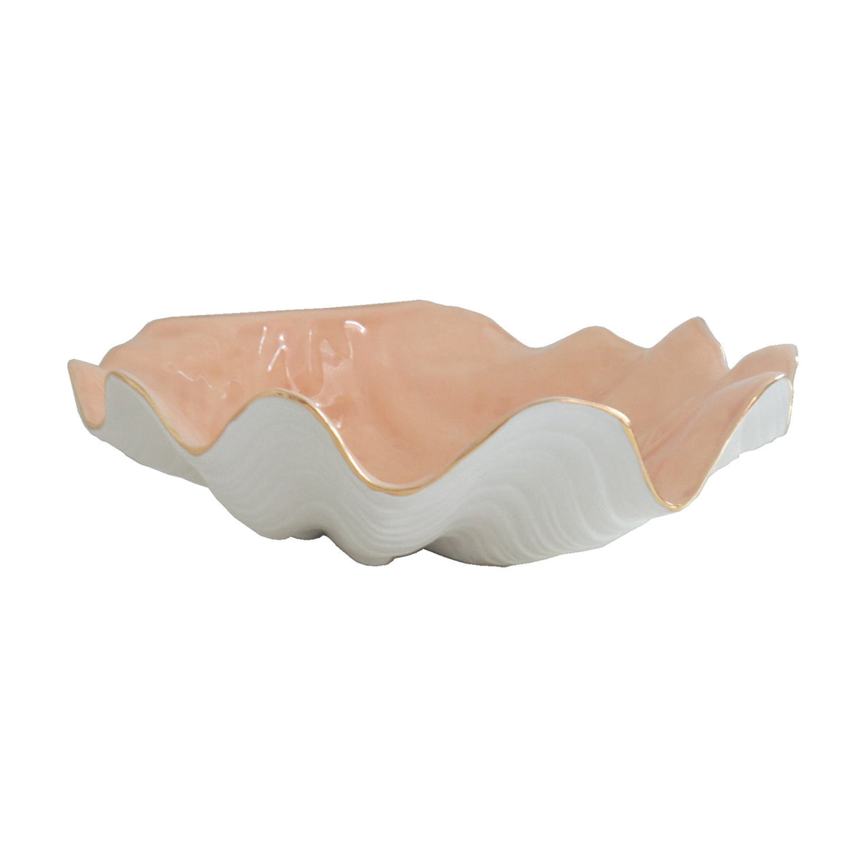 Clam Shell Bowl with 22K Gold Accent | Wholesale