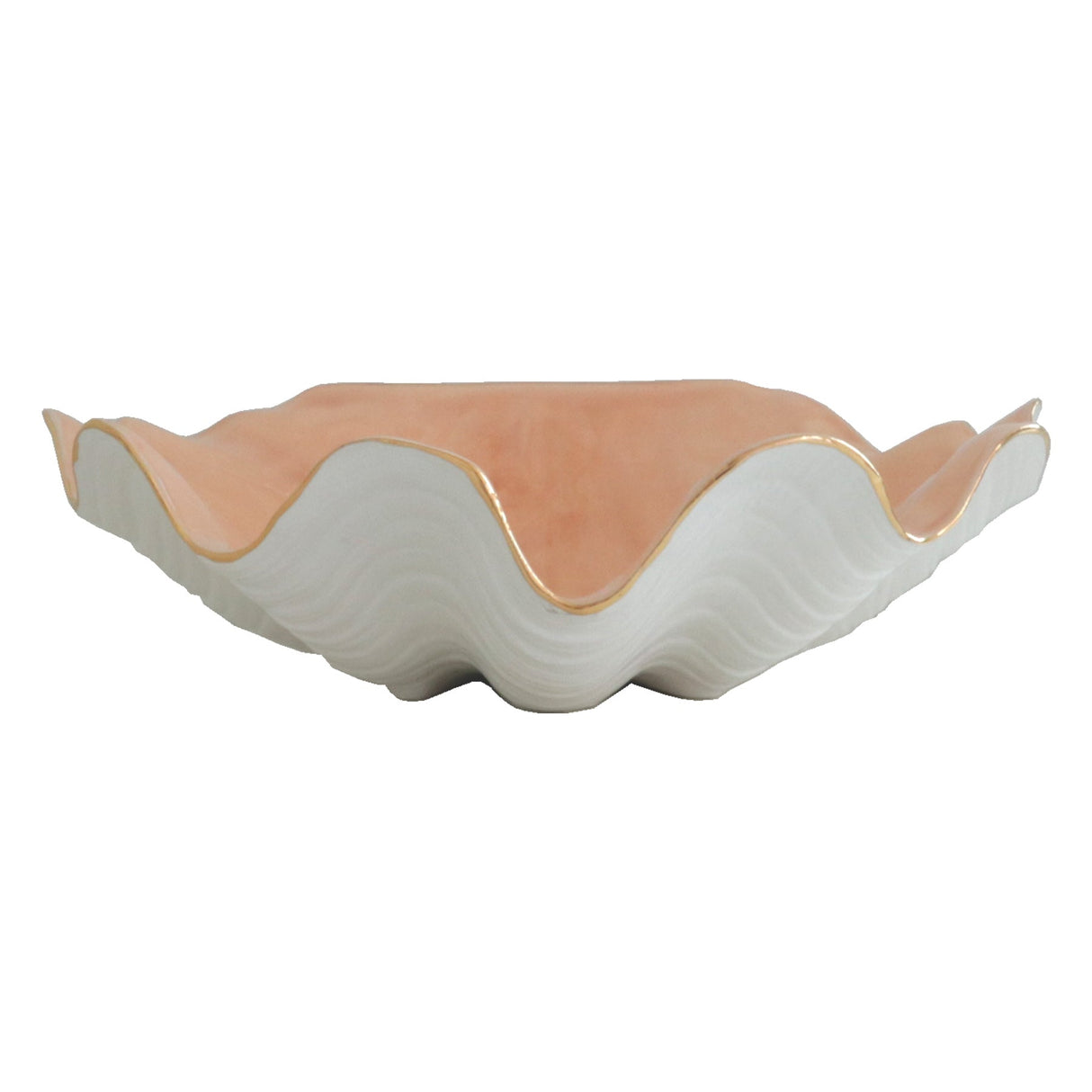 Clam Shell Bowl with 22K Gold Accent | Wholesale
