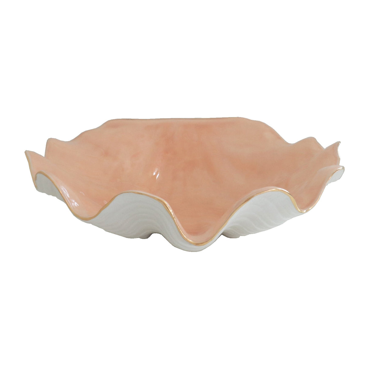 Clam Shell Bowl with 22K Gold Accent | Wholesale