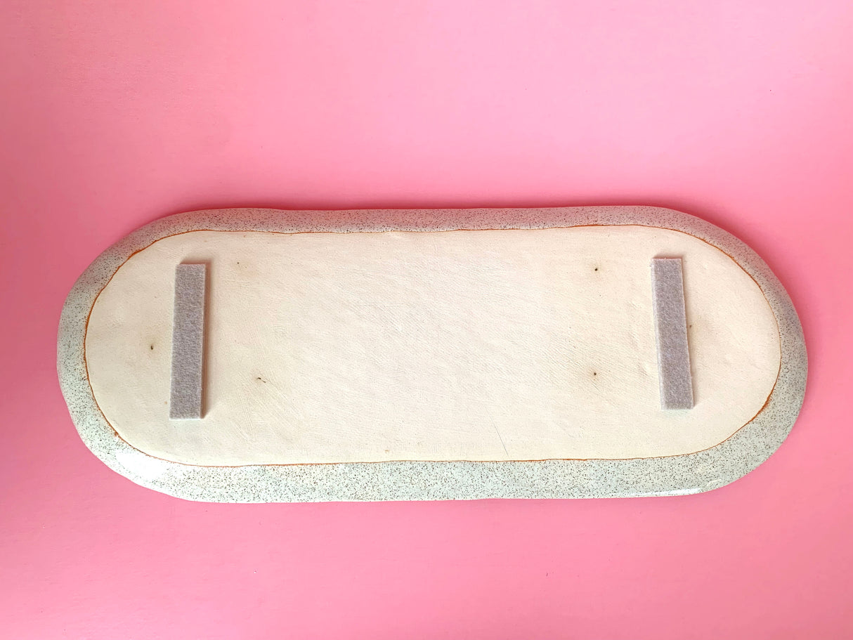Divided Speckled Tray | Terra Clay Co.