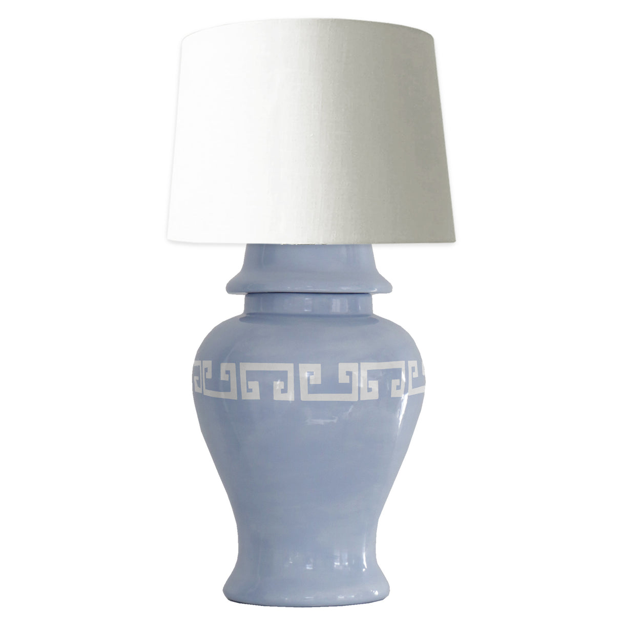 Serenity Greek Key Ginger Jar Lamp