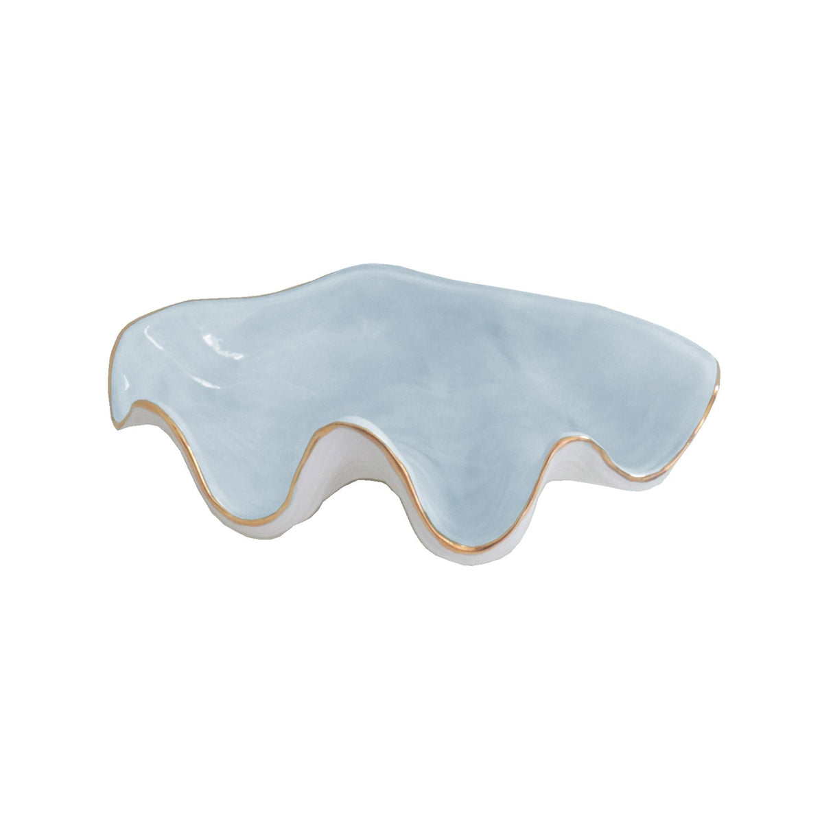 Clam Shell Bowl with 22K Gold Accent | Wholesale