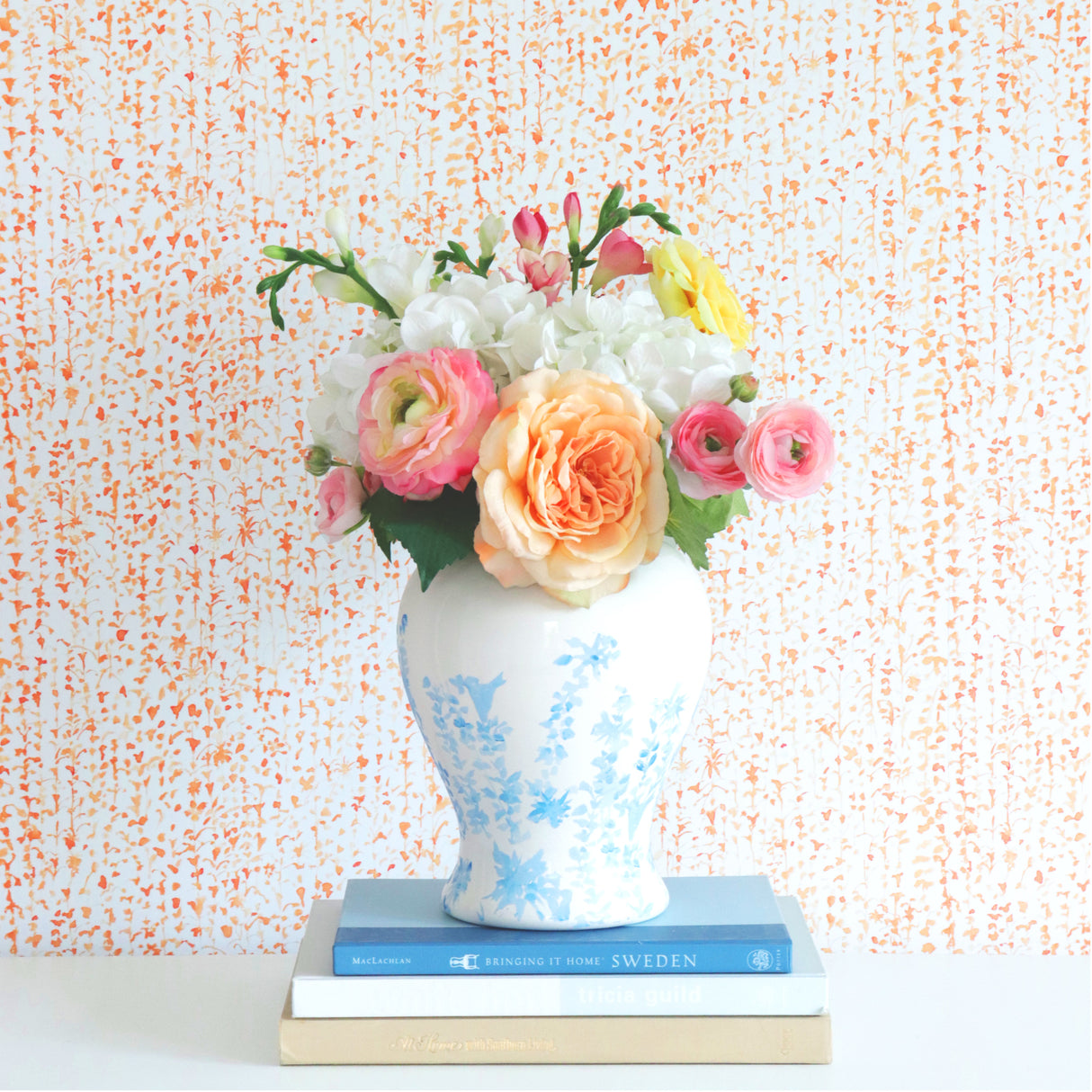 "Aster" Ginger Jars in Blue by Lo Home x Junior Sandler