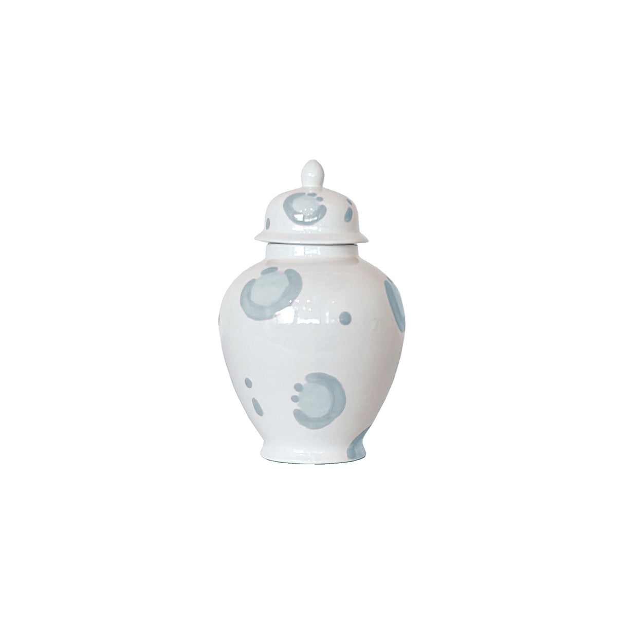 Blue Leopard Print Ginger Jars