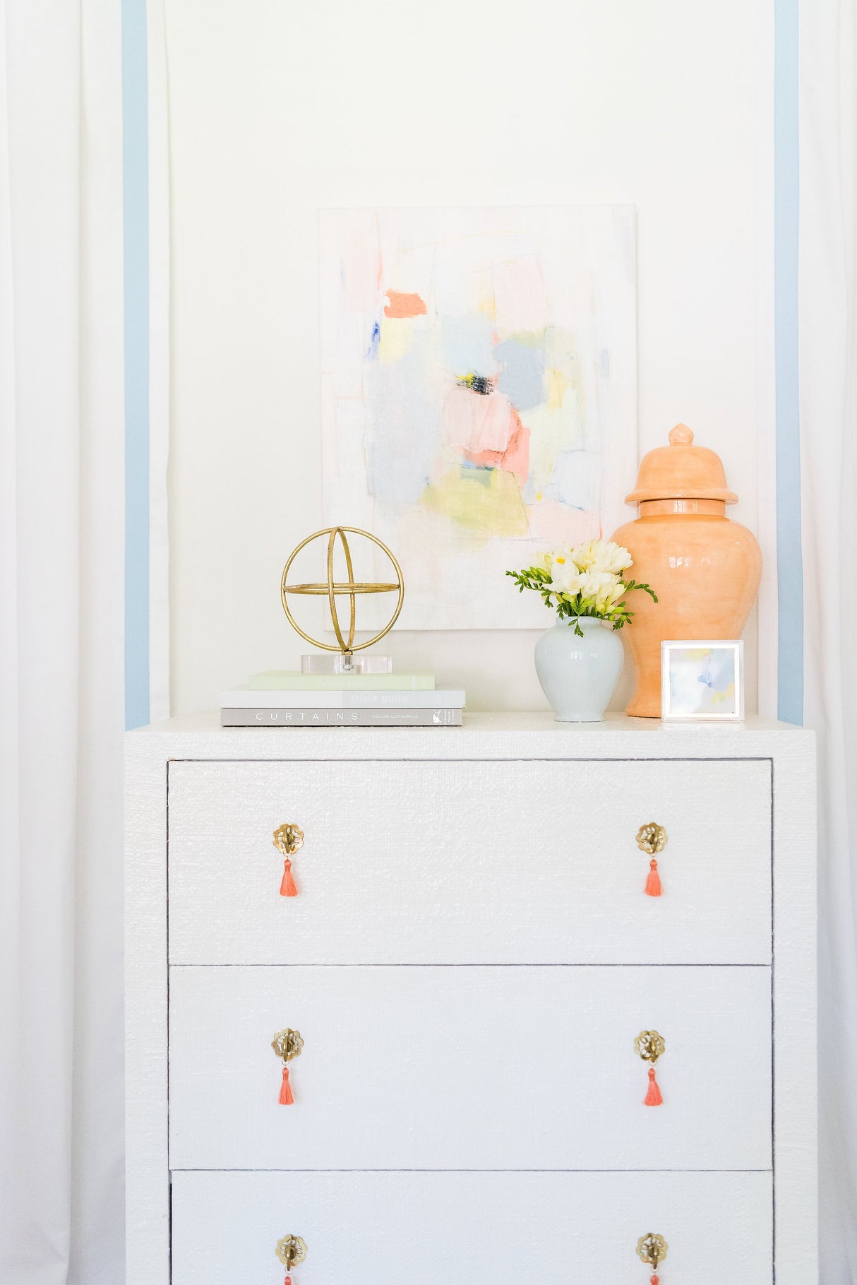 Coral Ginger Jars