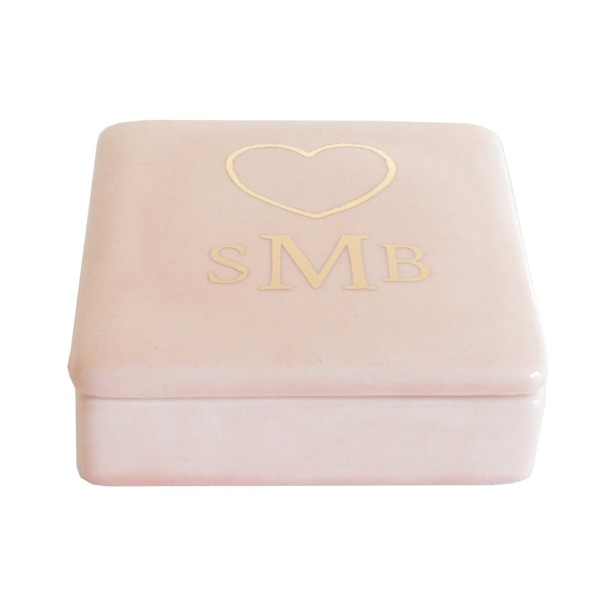 Heart Keepsake Monogrammed Box