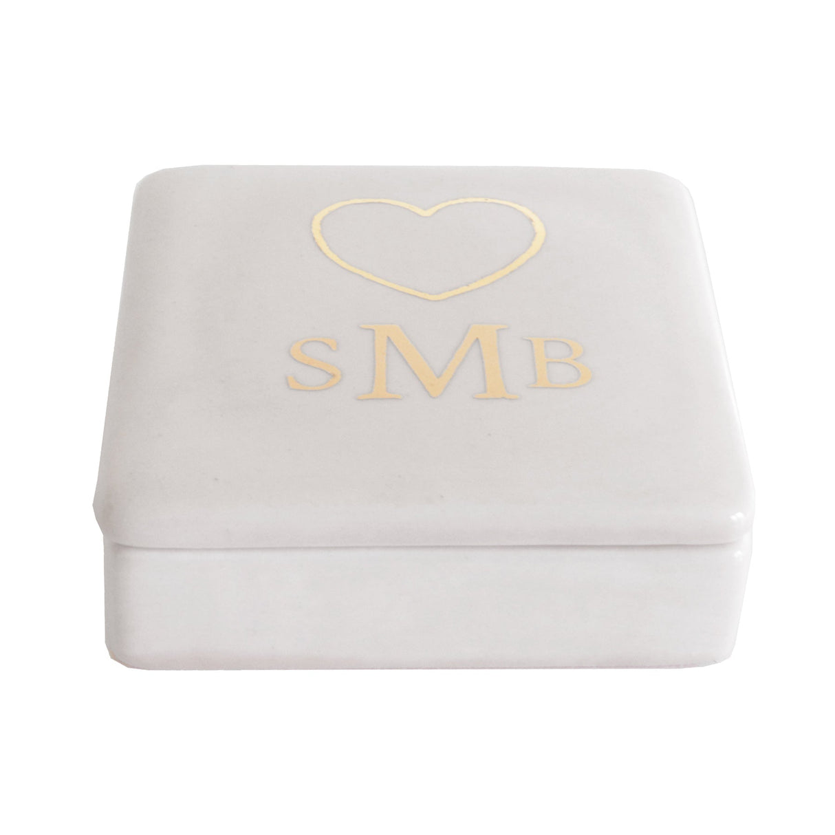 Heart Keepsake Monogrammed Box