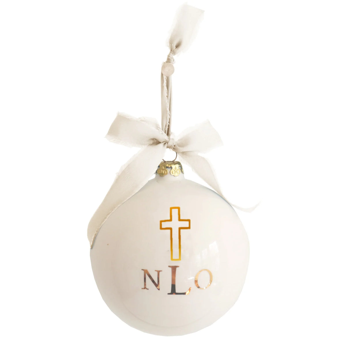 Monogrammed Keepsake Ornament- Baptism / First Communion / Confirmation