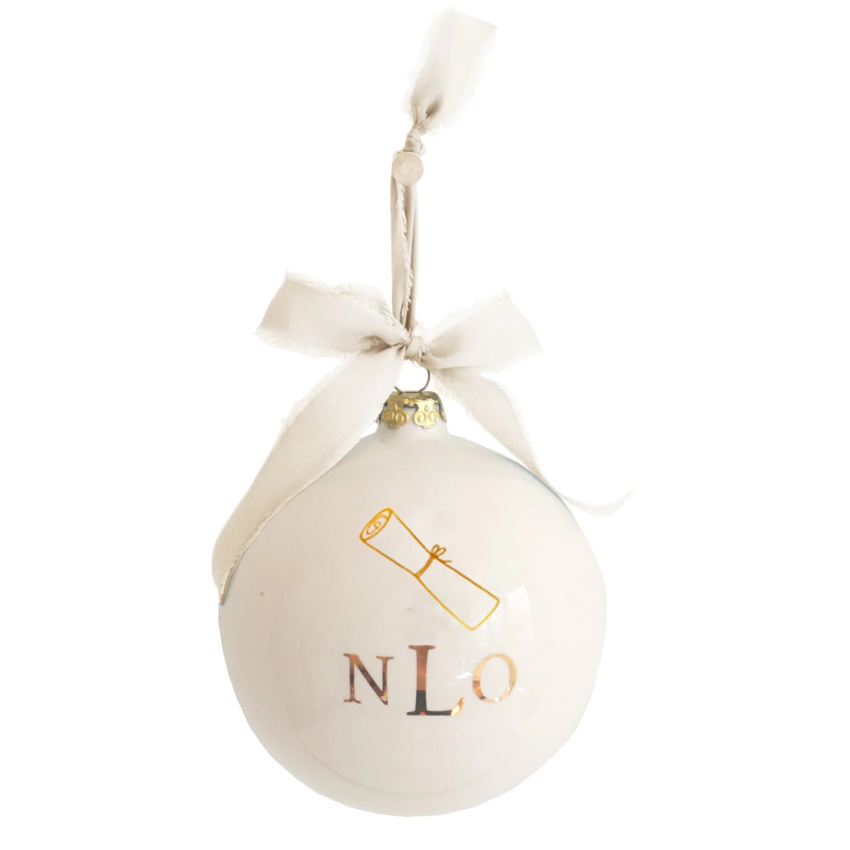 Monogrammed Keepsake Ornament- Graduation