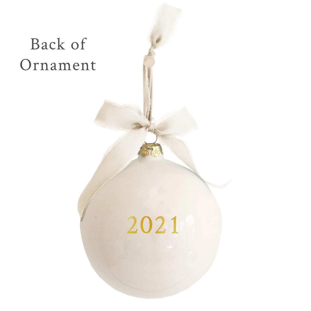 Monogrammed Keepsake Ornament- Baptism / First Communion / Confirmation