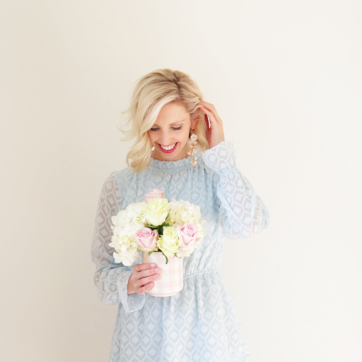 Gingham Vase | Wholesale