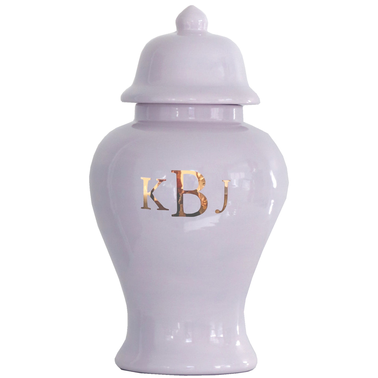 Classic Monogram Ginger Jars in Light Lavender