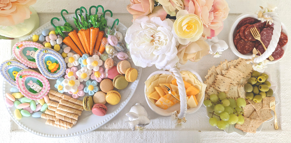 Bunny and Basket Serving Dish with Card Holder | Wholesale