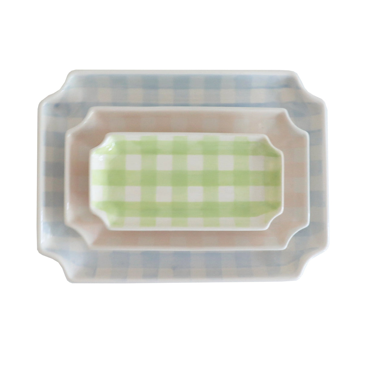 Gingham Trays | Wholesale