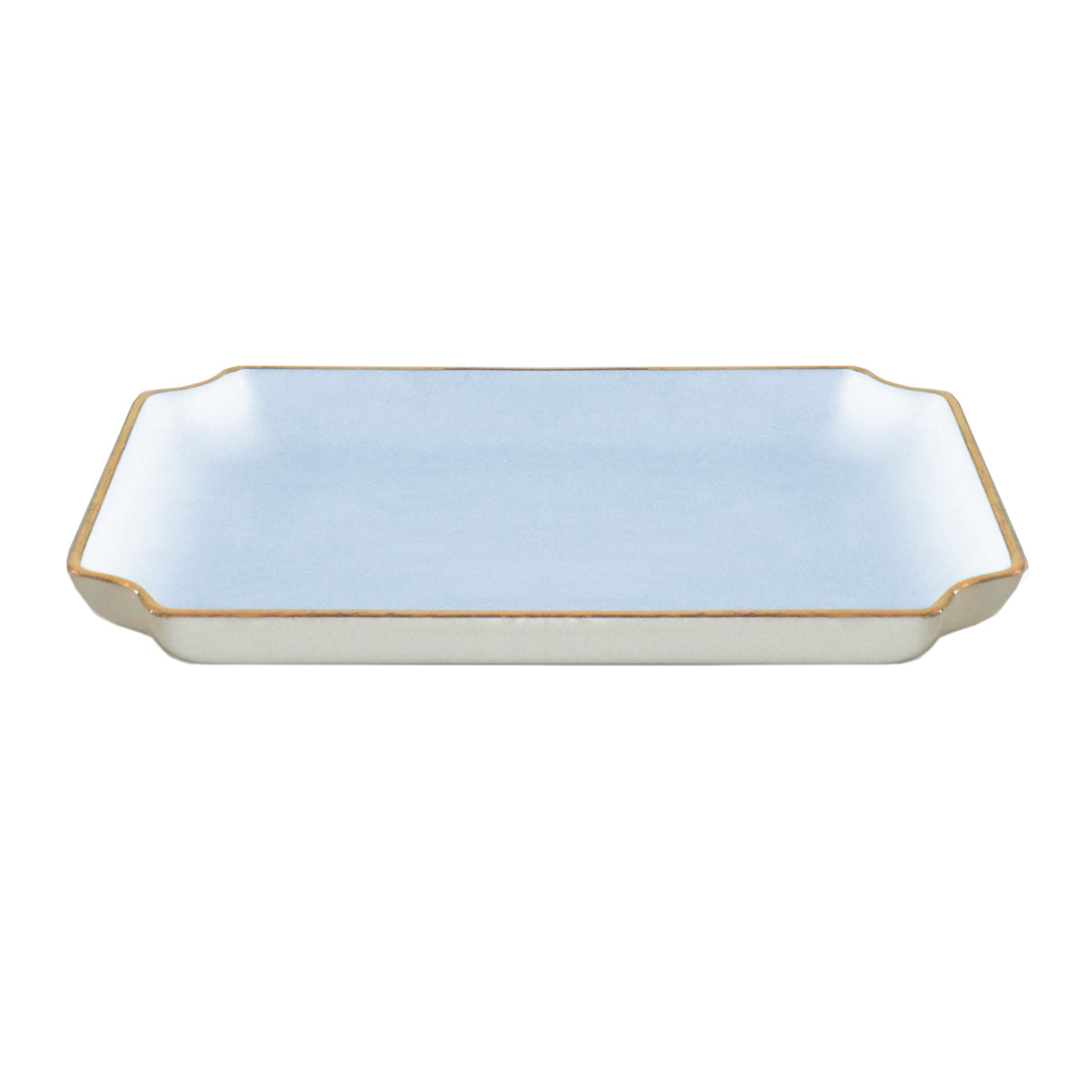 Solid Trays with Gold Accent