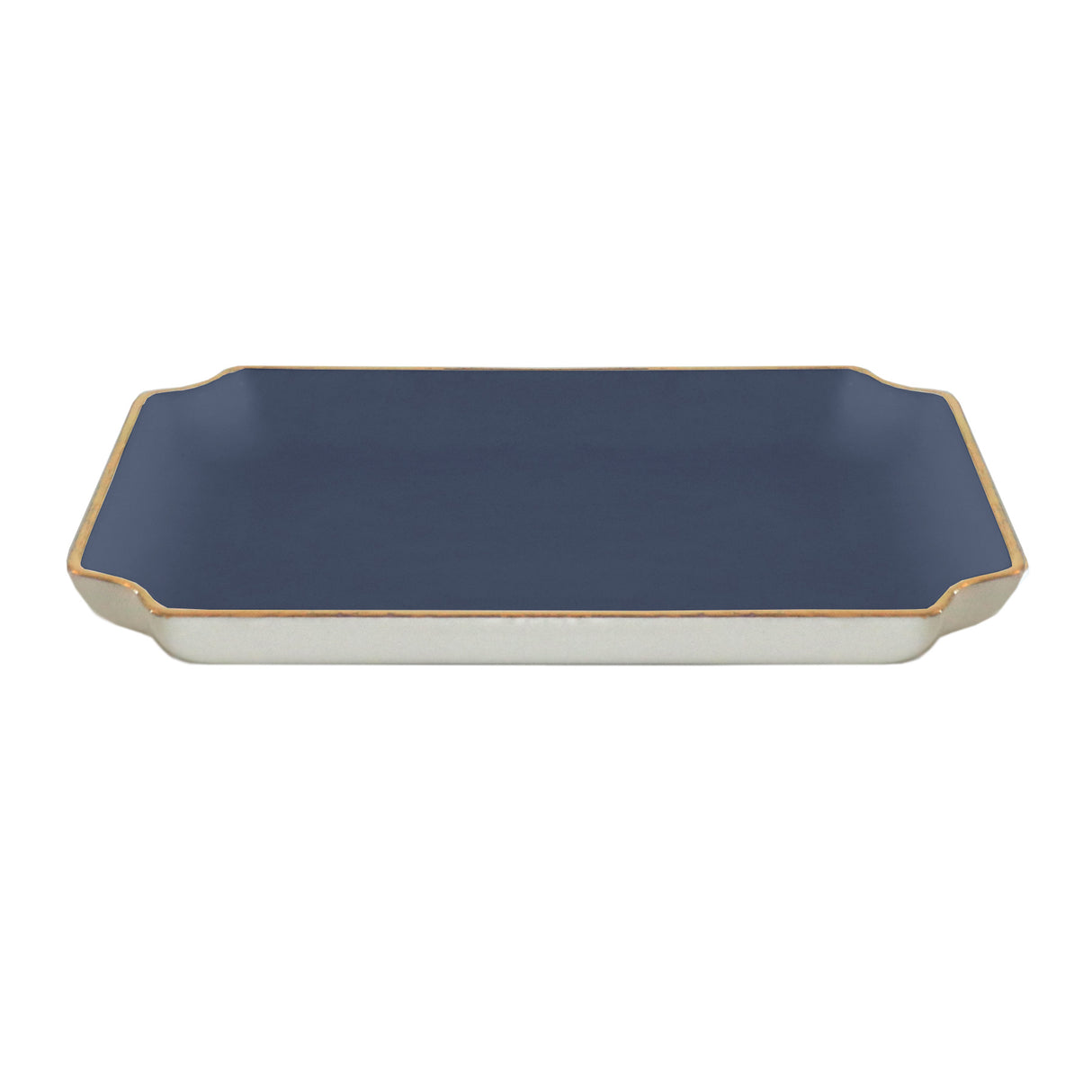 Solid Trays with Gold Accent
