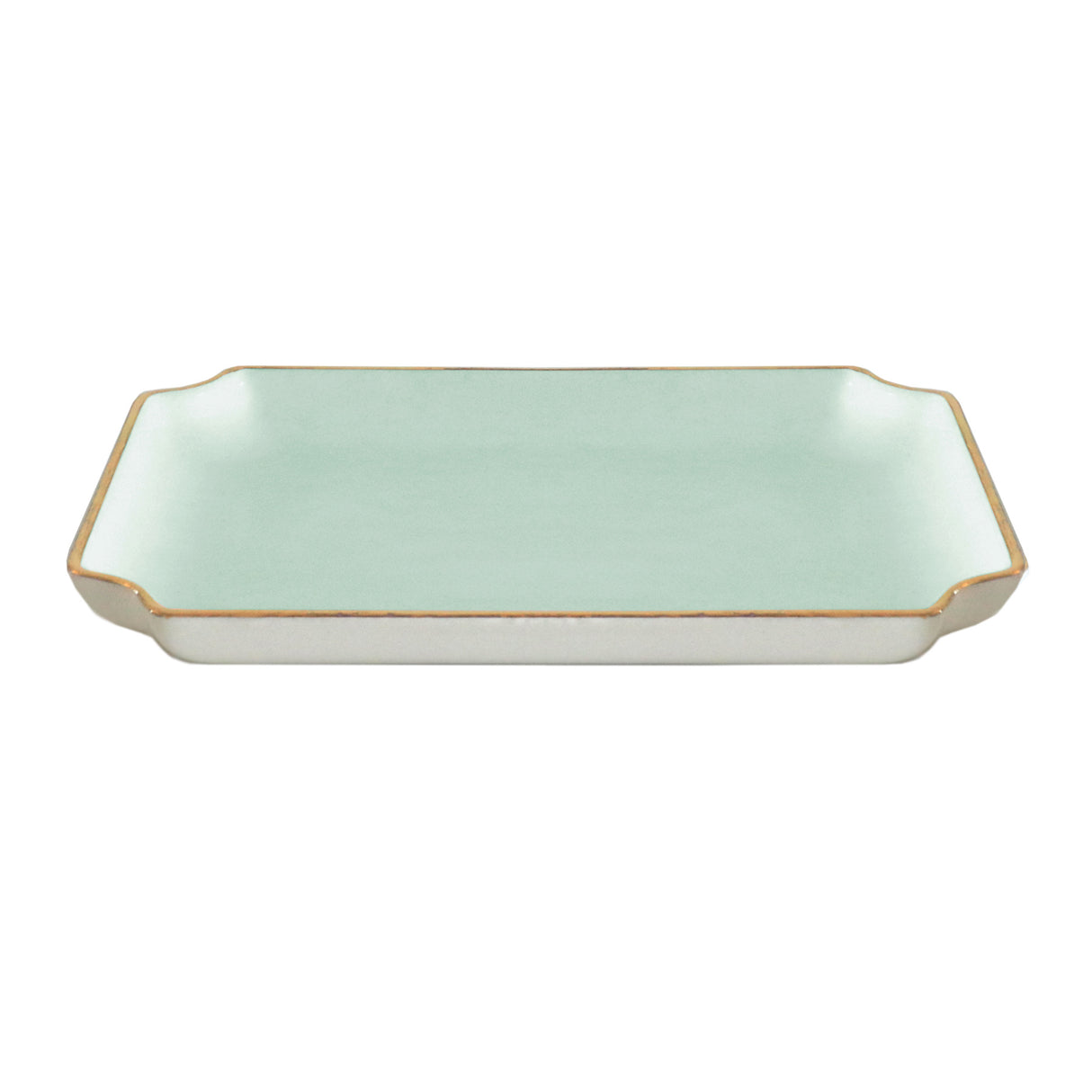 Solid Trays with Gold Accent