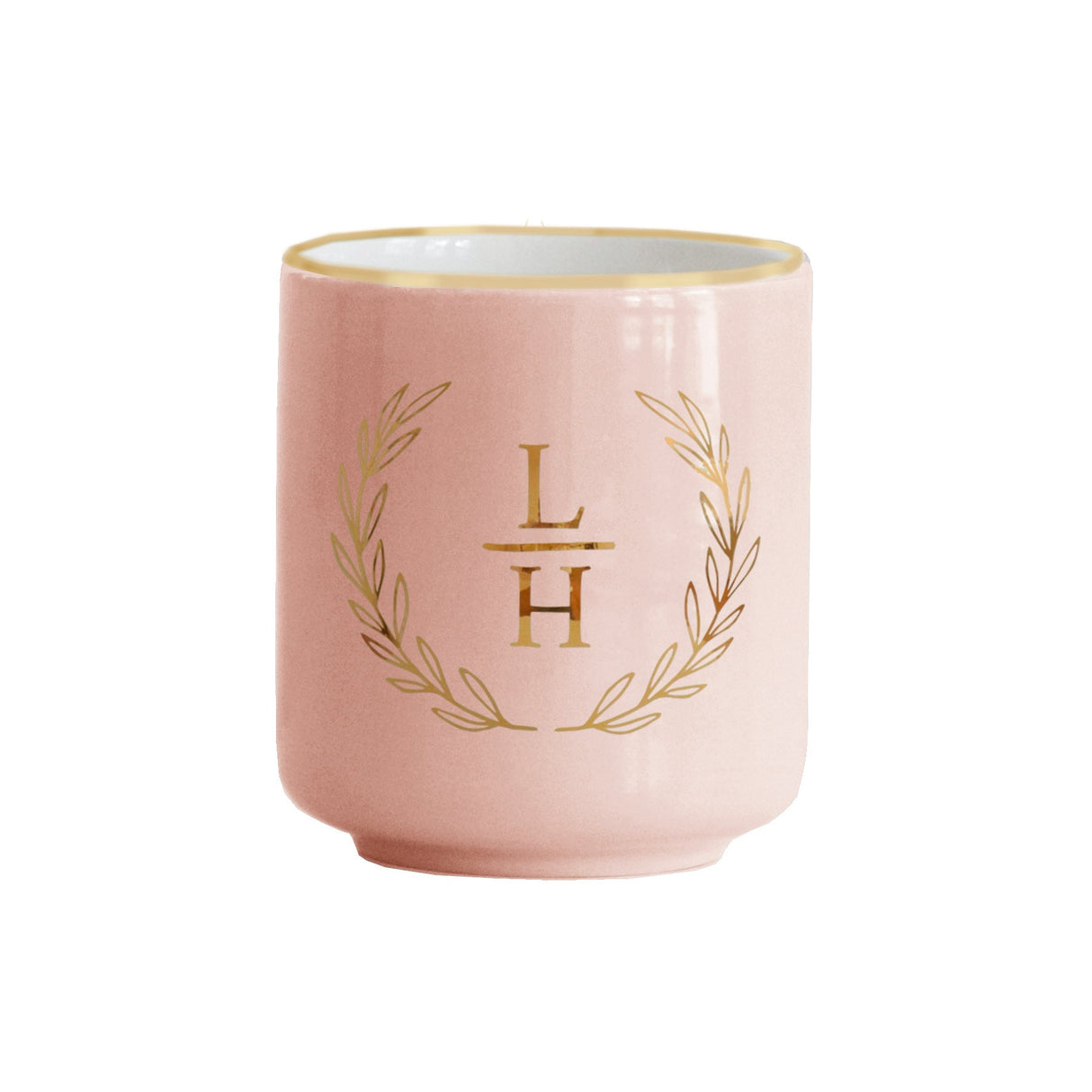 Laurel Monogram Vase
