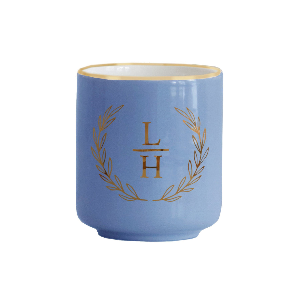 Laurel Monogram Vase