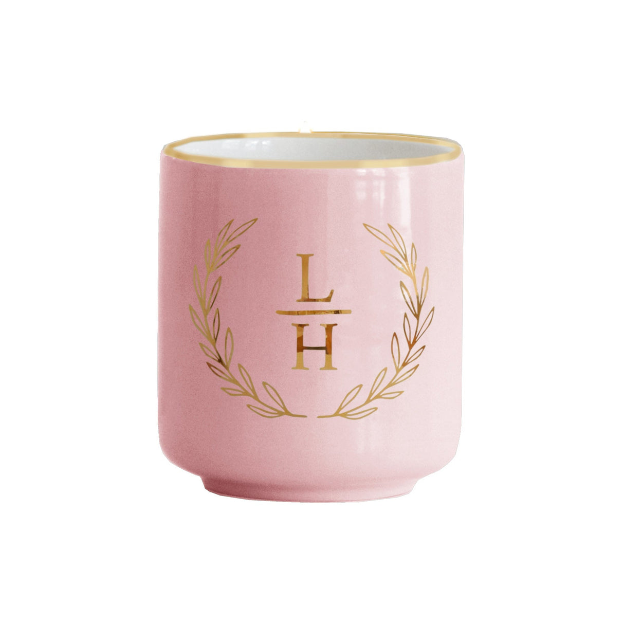 Laurel Monogram Vase