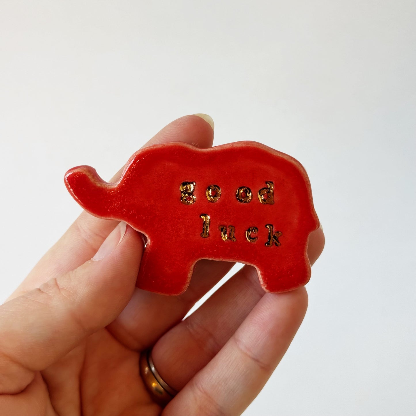 Elephant Magnets with 22K Gold | Madeleine Schmidt