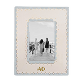 Alpha Phi Scallop Monogrammed Photo Frame