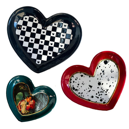 Set of Heart Dishes