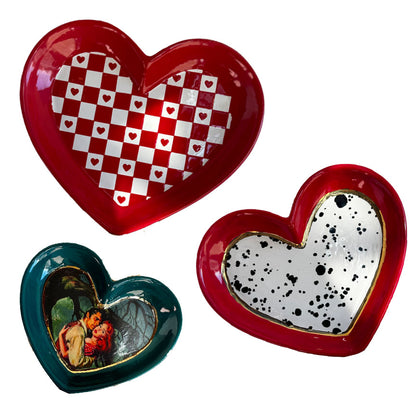 Set of Heart Dishes