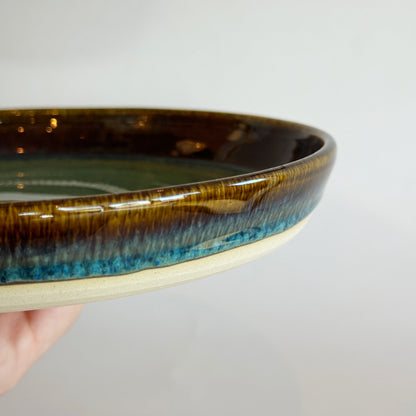 Large Green Plate | Pottery by Mike