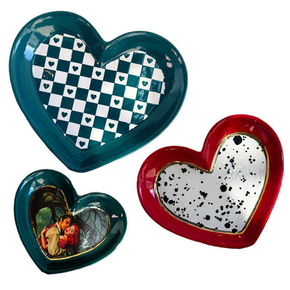 Set of Heart Dishes