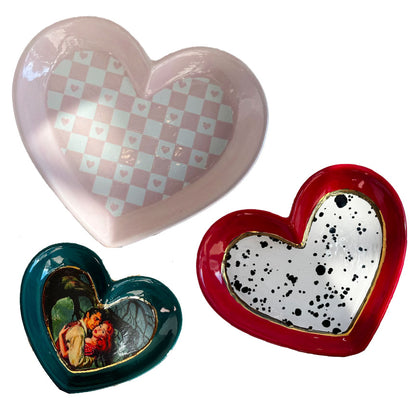 Set of Heart Dishes