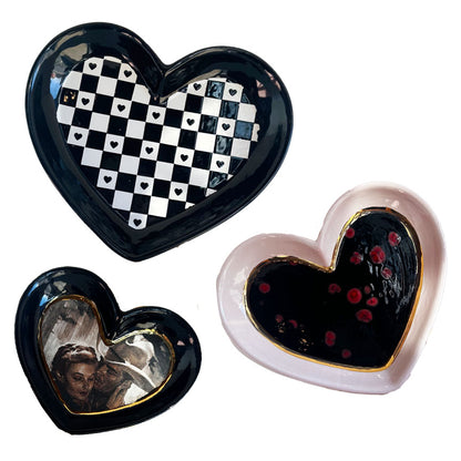 Set of Heart Dishes