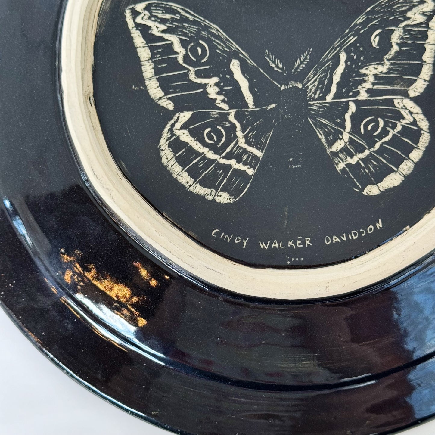 Moth Platter | Cindy Walker Davidson