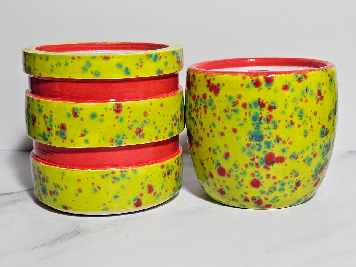 Muck Ruby Macintosh Apple Hand Thrown Candle | Made from Muck – Ruby Clay Company