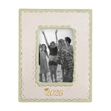 2026 Graduate Scallop Gold Monogrammed Picture Frame
