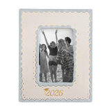 2026 Graduate Scallop Gold Monogrammed Picture Frame