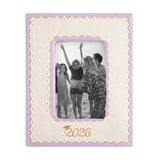 2026 Graduate Scallop Gold Monogrammed Picture Frame