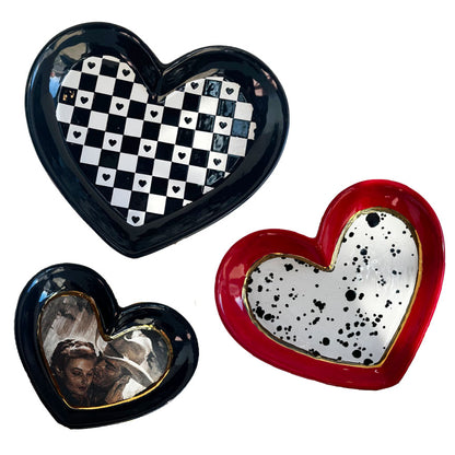 Set of Heart Dishes