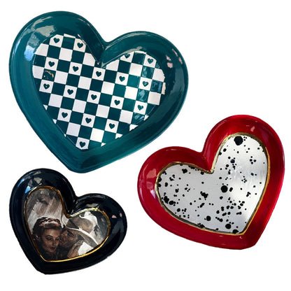 Set of Heart Dishes