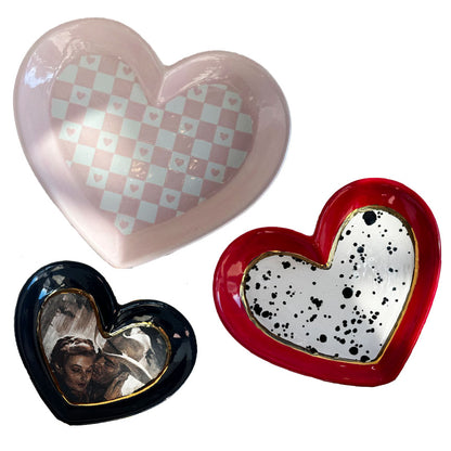 Set of Heart Dishes